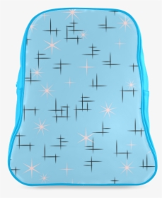 Abstract Lines And Pink Stars On Baby Blue Retro School - Illustration, HD Png Download, Transparent PNG