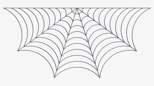 Spiderweb Clipart Food Web - Spider Web Drawing Transparent, HD Png Download, Transparent PNG