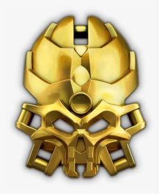 Skull Golden Mask - Bionicle Skull Spider Mask, HD Png Download, Transparent PNG