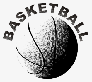 Free Girls Basketball Jpg - Black And White Pictures Of Basketballs, HD Png Download, Transparent PNG