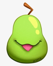 Pear Clipart Bitten - Stuffed Toy, HD Png Download, Transparent PNG