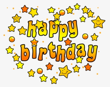 Birthday Clip Art And - Yellow Birthday Png, Transparent Png, Transparent PNG