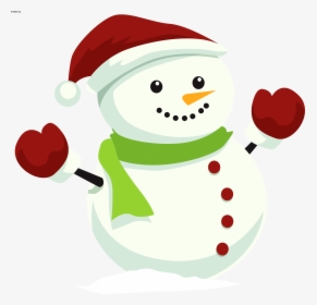 Santa Claus Christmas Hat Black Icon In Circle Vector - Transparent Background Snowman Png, Png Download, Transparent PNG