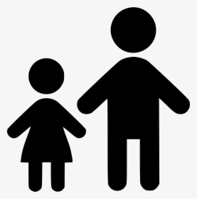 Standing With Child - Free Icon Children, HD Png Download, Transparent PNG