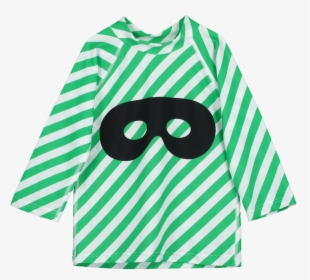 Beau Loves Green Diagonal Stripes Hero Mask Swim Top - Stock Exchange, HD Png Download, Transparent PNG
