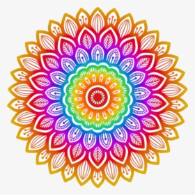 #sticker #mandala #colores #color #zentangle #arte - Easy Abstract Printable Coloring Pages, HD Png Download, Transparent PNG