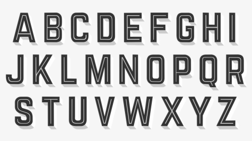 Retro Alphabet Letters Abc Alphabetically Letter - Abc Alphabet Full Hd, HD Png Download, Transparent PNG