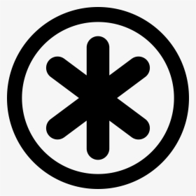 Asterisk Star Symbol In Circular Button - Bitcoin Logo Png, Transparent Png, Transparent PNG