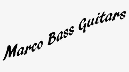 Marco Bass Guitars - Calligraphy, HD Png Download, Transparent PNG