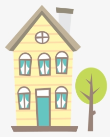 Home Clipart Png Image - Как Се Рисува Къща, Transparent Png, Transparent PNG