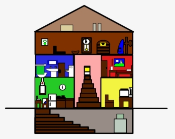 Basic House Clip Arts - Inside Of A House Clipart, HD Png Download, Transparent PNG