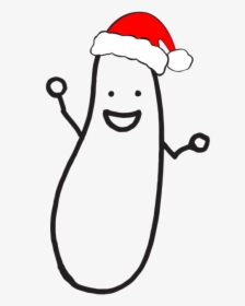 Image Of The Design Pickle Pickle Logo With A Santa - Cartoon, HD Png Download, Transparent PNG