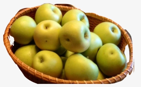 #basket #apples #green #wicker #freetoedit - Granny Smith, HD Png Download, Transparent PNG