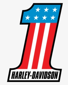 Harley Davidson One Stars Stripes Logo Vector Free - Harley Davidson Dark Logo Vector, HD Png Download, Transparent PNG