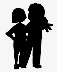 Silhouette Girl Boy Vector Graphics Man - Silhouette, HD Png Download, Transparent PNG