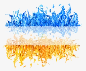 Blast Vector Yellow - Blue And White Flame, HD Png Download, Transparent PNG