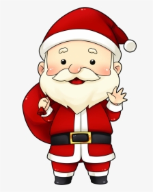 Cute Santa Claus Cartoon, HD Png Download, Transparent PNG