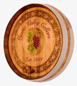 Grape On Wine Barrel Painting, HD Png Download, Transparent PNG