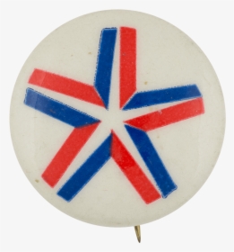 Red White And Blue Star Art Button Museum - Circle, HD Png Download, Transparent PNG