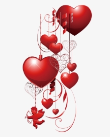 Decorative Heart Love Pattern Valentines Scalable Cupid - Valentine Day Mug Print, HD Png Download, Transparent PNG