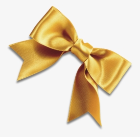 Gold Ribbon Bow Png Png Black And White Download - Gold Ribbon Vector Png, Transparent Png, Transparent PNG