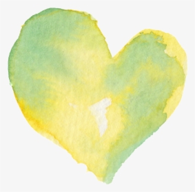 Yellow Heart Love Transparent Decorative Free Download - Heart, HD Png Download, Transparent PNG