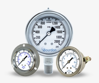 Bourdon Pressure Gauges - Gauge, HD Png Download, Transparent PNG