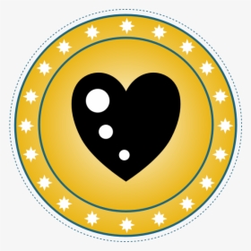 This Free Clip Arts Design Of Yellow Decorative Heart - Dragon Chip, HD Png Download, Transparent PNG