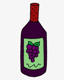 Wine Run Bottle Clipart, HD Png Download, Transparent PNG
