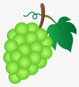 Green Grapes Clipart - Grapes Clipart, HD Png Download, Transparent PNG