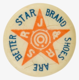 Star Brand Shoes Advertising Button Museum - Star Brand Of Shoes, HD Png Download, Transparent PNG