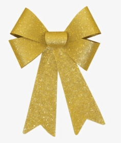 Glitter Bow Ribbon Png Picture - Gold Bow Transparent Background, Png Download, Transparent PNG