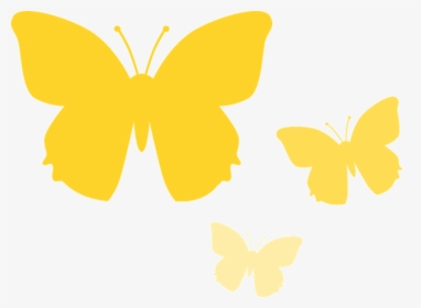 Transparent Background Yellow Butterflies Clipart, HD Png Download, Transparent PNG
