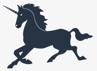 Years From Founding To Unicorn Round - Unicorn Silhouette, HD Png Download, Transparent PNG