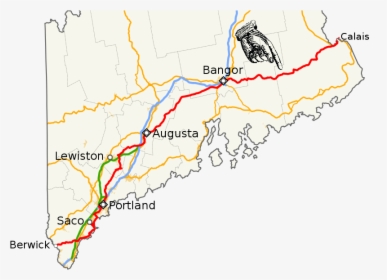 Maine Highways Map, HD Png Download, Transparent PNG