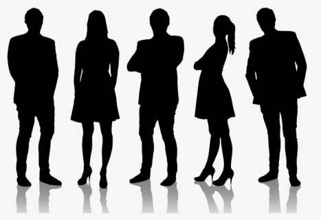 Whole Body Crossed Arms Silhouette Image Png - Business People Silhouette, Transparent Png, Transparent PNG