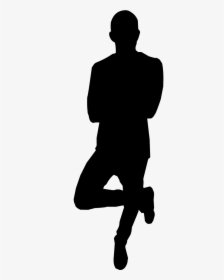 Silhouette Body Casual Free Picture - Silhouette Scale Figure Png, Transparent Png, Transparent PNG
