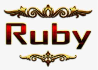 Ruby Decorative Name Png - Harsh Name, Transparent Png, Transparent PNG