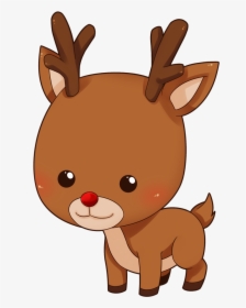 Reindeer Png Image Transparent Free Download - Deer Clipart Cute, Png Download, Transparent PNG