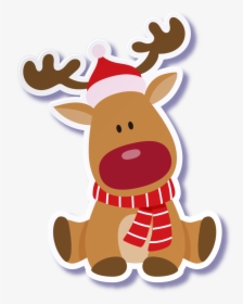 Christmas Reindeer Png Photo - It's My First Christmas, Transparent Png, Transparent PNG