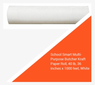 School Smart Multi-purpose Butcher Kraft Paper Roll, - Coquelicot, HD Png Download, Transparent PNG