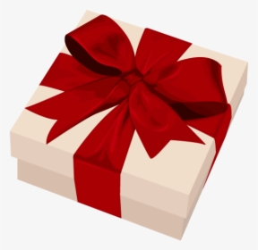 White Red Ribbon Gift - Transparent Background Gift Box Png, Png Download, Transparent PNG