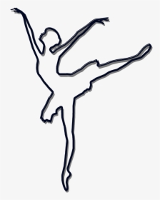 Ballet Black Silhouette Free Picture - Line Art Ballet Silhouette, HD Png Download, Transparent PNG