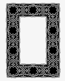 Ornate Geometric Frame - Celtic Knot Png Frame, Transparent Png, Transparent PNG