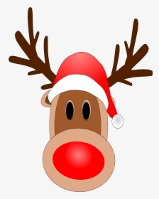Clip Art Rudolph Reindeer, HD Png Download, Transparent PNG