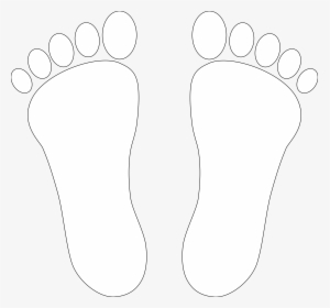 Footprint Clipart Right Foot - Foot Black And White Png, Transparent Png, Transparent PNG