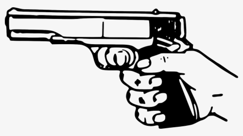 Gun In Hand Clipart, HD Png Download, Transparent PNG