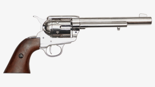 Western Gun Png - Silver Revolver Gun Png, Transparent Png, Transparent PNG