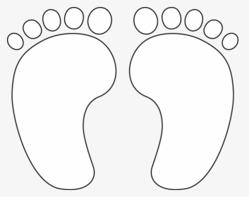 Baby Footprint Template - Baby Feet Printable, HD Png Download, Transparent PNG