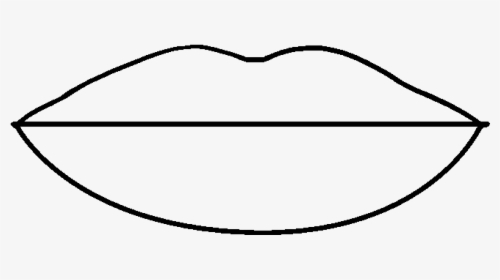 How To Draw Lips - Small Lips Easy Drawing, HD Png Download, Transparent PNG